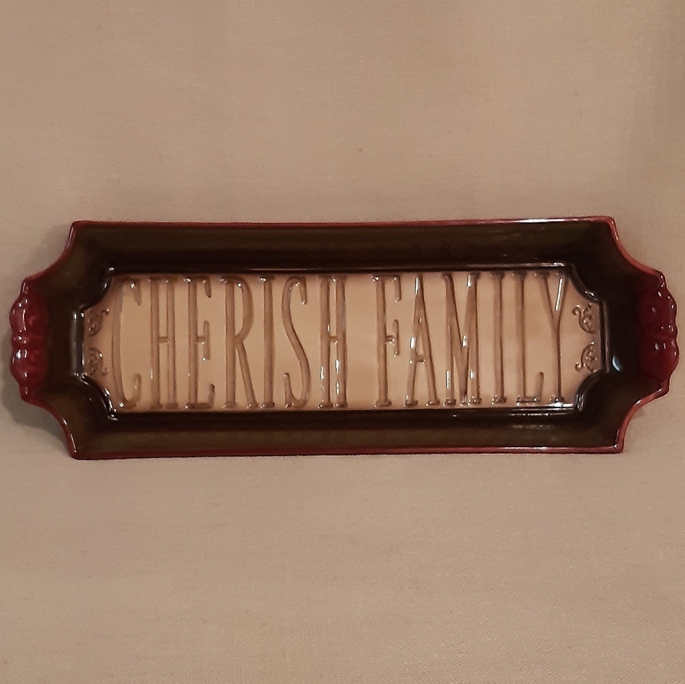 Cherish Family Holiday Serving Tray
